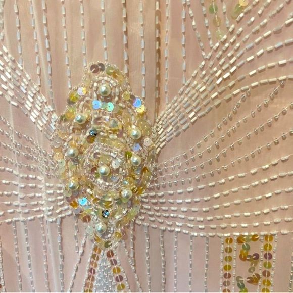 • VINTAGE 80s Gorgeous sparkly pink evening Gown • - Picture 12 of 16